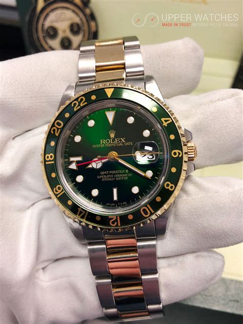 rolex gmt green face gold|Rolex gmt master 2 2024.